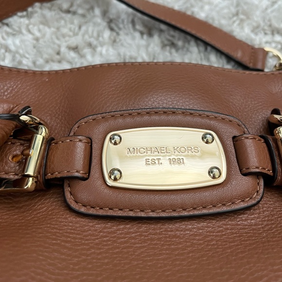 Pebbled leather Michael Kors purse, Large - Picture 3 of 5